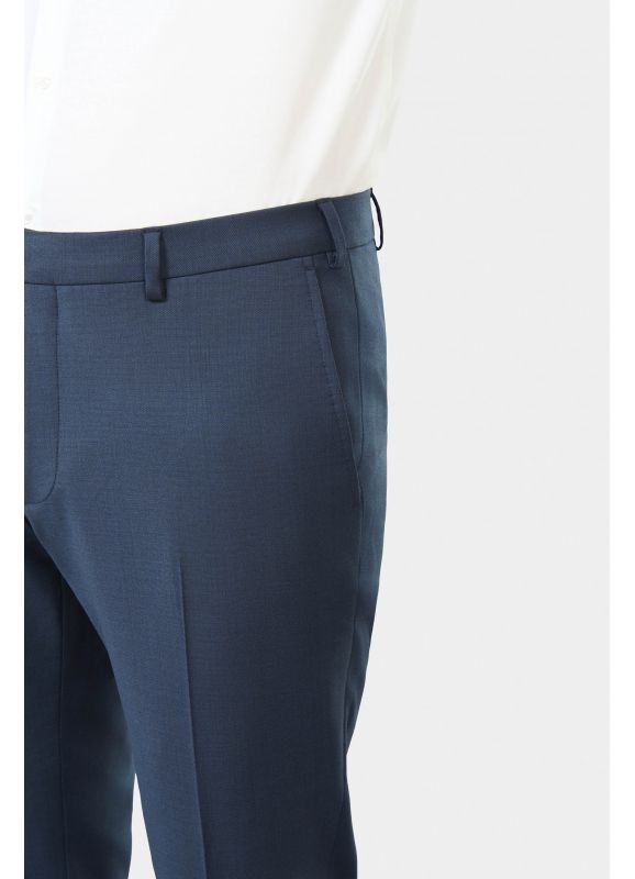 Pantalon de costume bi-stretch en fil à fil lavable