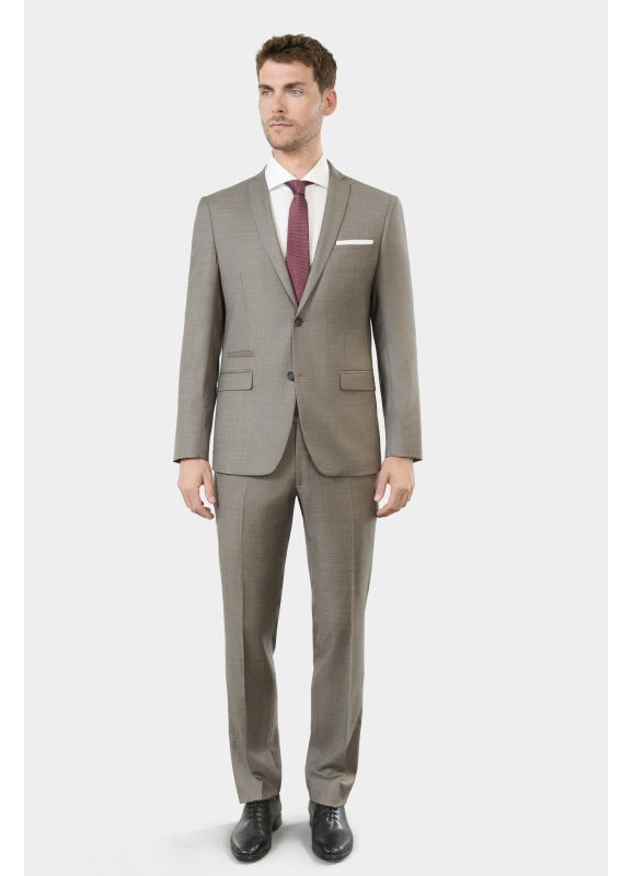 Suit jacket in Super 110’s virgin woolfil-à-fil