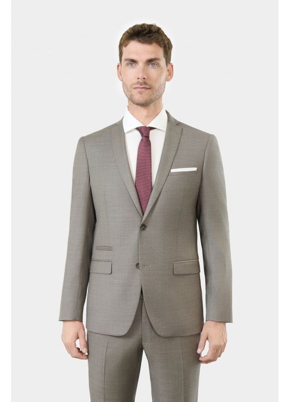 Suit jacket in Super 110’s virgin woolfil-à-fil