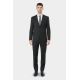 Washable suit blazer in bi stretch yarn dyed twill