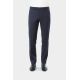 Pantalon de costume lavable en sergé bi-stretch teint en fil