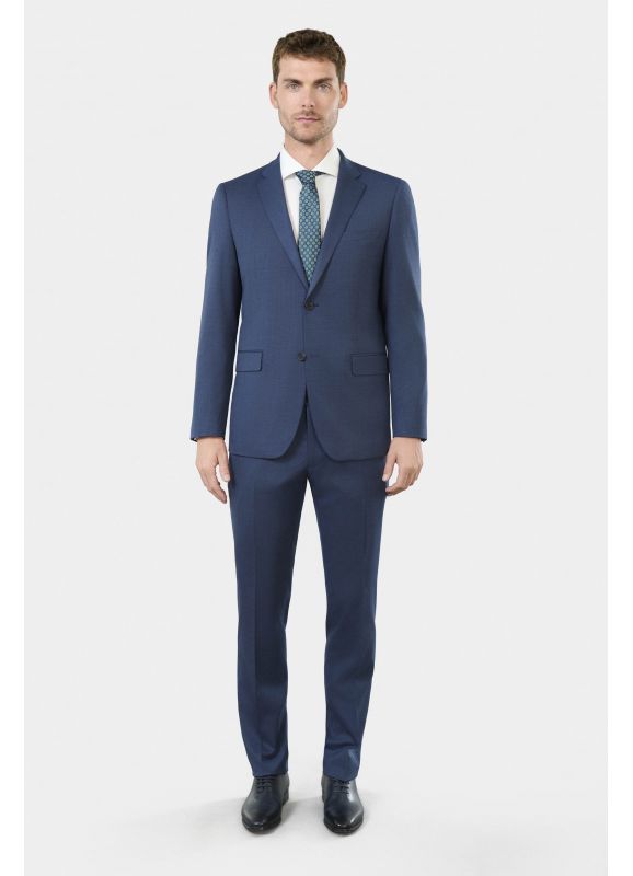 Veste de costume classique lavable en piqué faux-uni