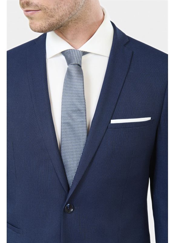 Subtle two-tone stretch suit jacket