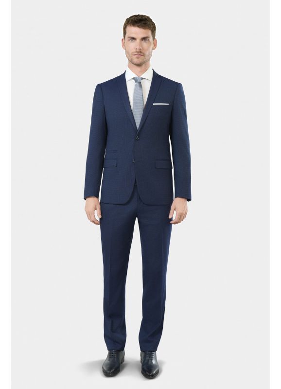 Subtle two-tone stretch suit jacket