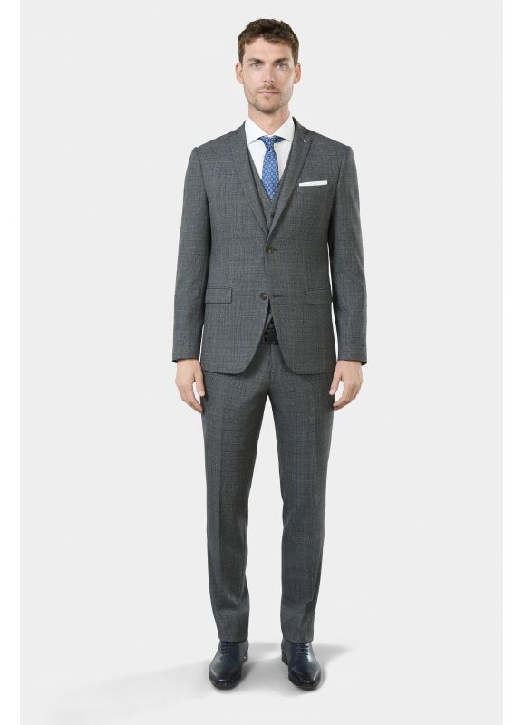 Veste de costume Prince de Galles bi-stretch