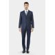 Formal trousers in subtle two-tone stretch dobby