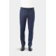 Pantalon de costume en piqué stretch faux-uni