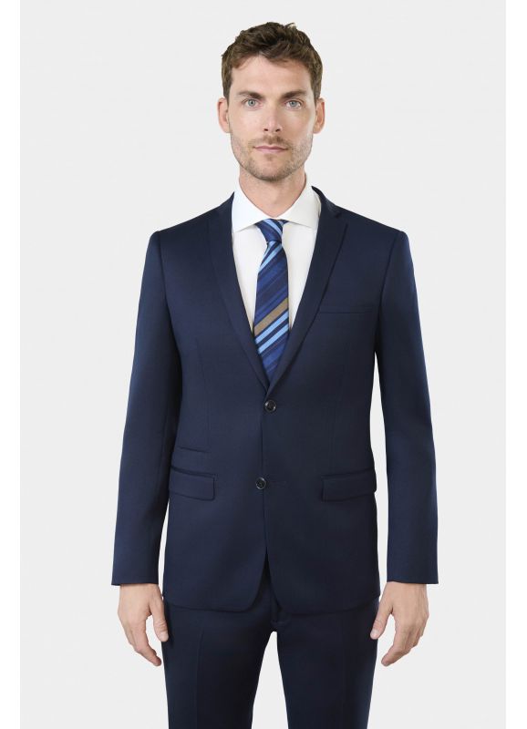 Veste de costume ajustée en laine vierge Super 120's « Natural stretch »