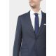 Veste de costume ajustée en sergé faux-uni stretch