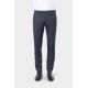 Pantalon de costume ajusté en sergé faux-uni stretch