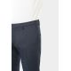 Pantalon de costume ajusté en sergé faux-uni stretch