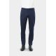 Pantalon de costume ajusté semi-élastiquée en jersey chiné teint en fil