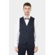 Chalk stripe wool-blend waistcoat