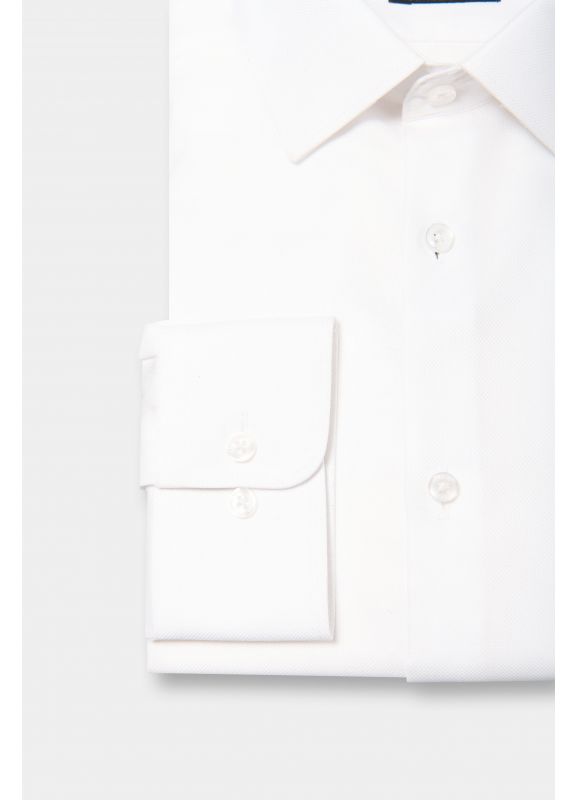 Chemise texturée en coton – Sans repassage – Comfort fit