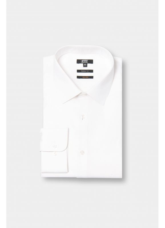 Chemise texturée en coton – Sans repassage – Comfort fit
