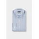 Fancy textured cotton shirt No-iron Straight fit