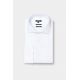 Tailored fit textured cotton shirt with Spread collar