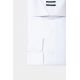 Tailored fit textured cotton shirt with Spread collar