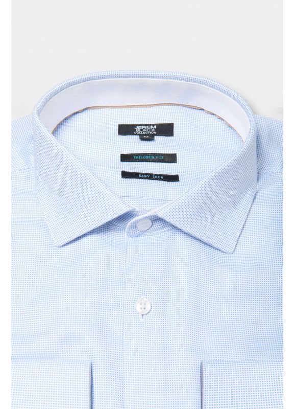 Chemise en twill de coton Coupe ajustée – Repassage facile