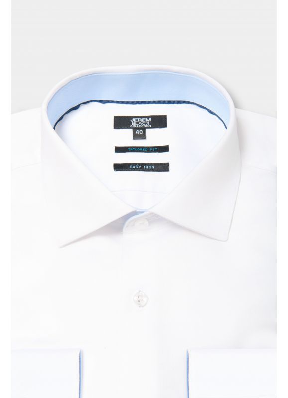 EASY IRON cotton twill shirt – Tailored fit