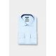 Chemise bicolore texturé en coton Repassage facile Coupe ajustée