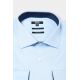 Chemise bicolore texturé en coton Repassage facile Coupe ajustée