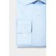 Chemise bicolore texturé en coton Repassage facile Coupe ajustée