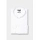 Chemise en popeline de coton col montant ouvert Coupe ajustée