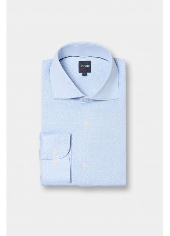 Chemise en jersey premium rayure en biais Coupe confortable