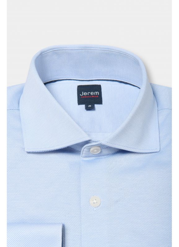 Chemise en jersey premium rayure en biais Coupe confortable
