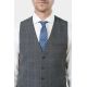 Gilet de costume en Prince de Galles bi-stretch