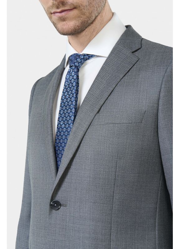 Pure wool suit blazer in Vitale Barberis Canonico fil-à-fil 21µ