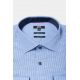Fancy textured cotton shirt No-iron Straight fit