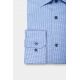 Fancy textured cotton shirt No-iron Straight fit