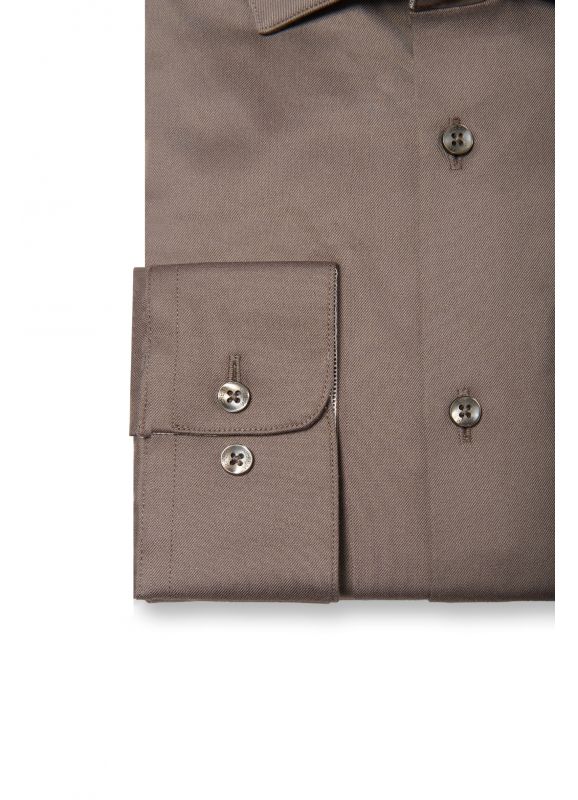 EASY IRON cotton twill shirt – Tailored fit
