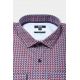 Chemise imprimée à motifs géométriques Coupe ajustée