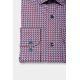 Chemise imprimée à motifs géométriques Coupe ajustée