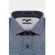 Chemise imprimée à motifs géométriques Coupe ajustée