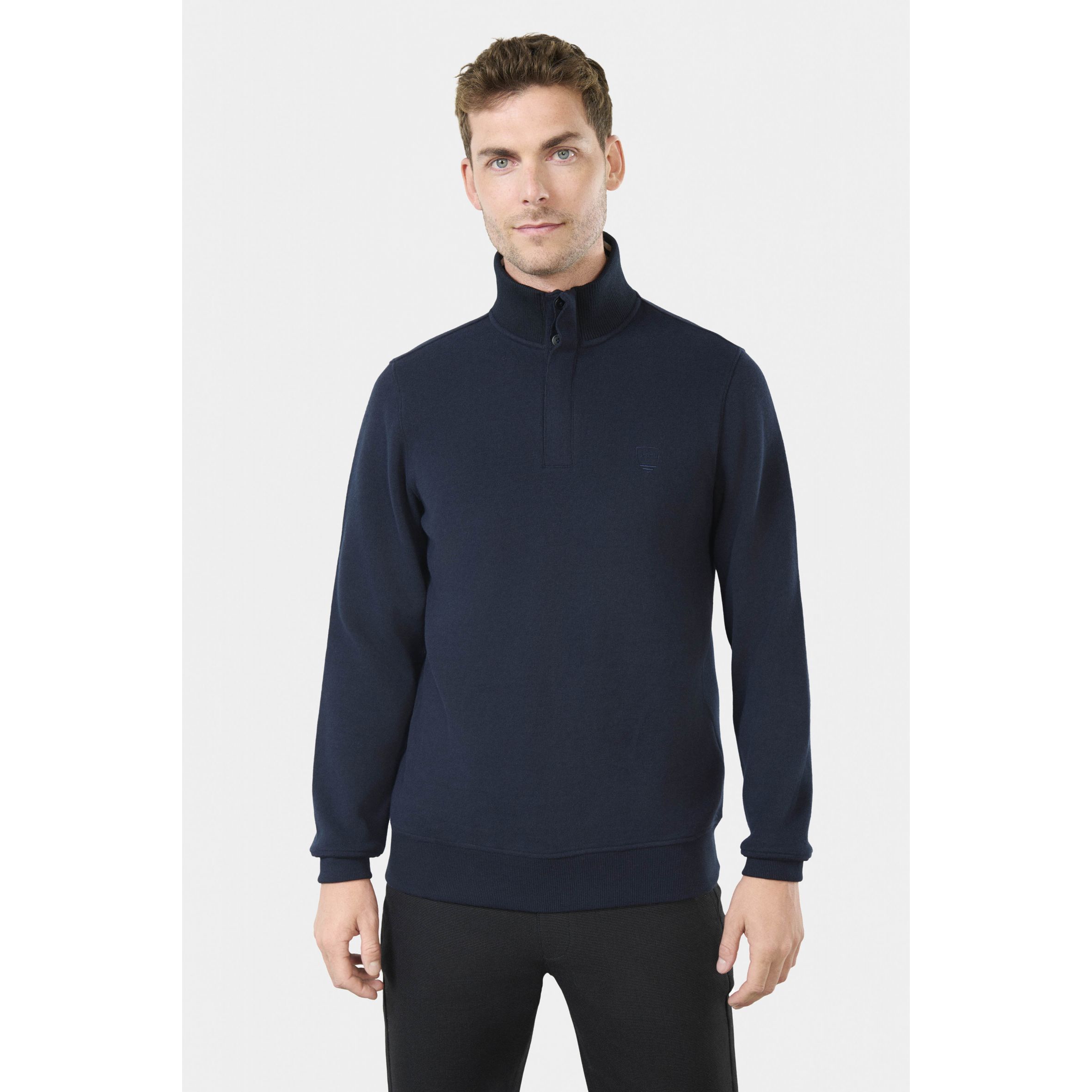 Polo Ribot col montant avec logo brodé