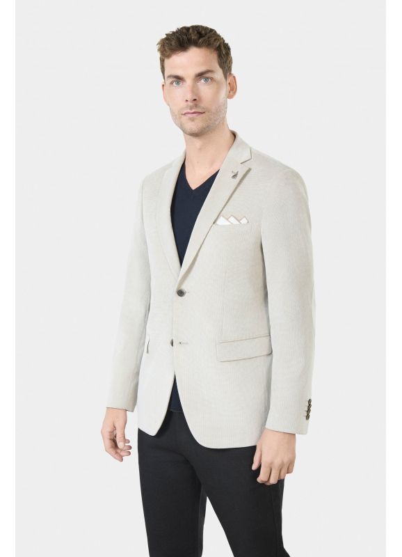 Ciselé velvet casual jacket