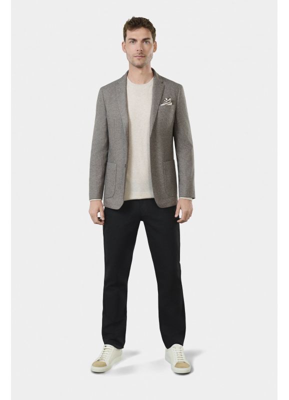 Brushed jersey field jacket