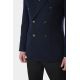 Blazer croisé en drap de laine effet poulain