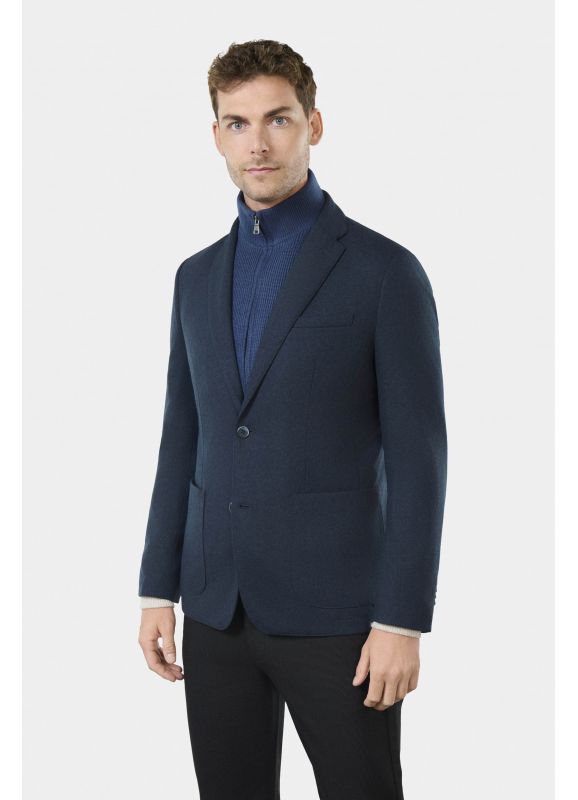 Veste à plastron amovible en jersey brossé