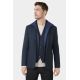 Veste à plastron amovible en jersey brossé