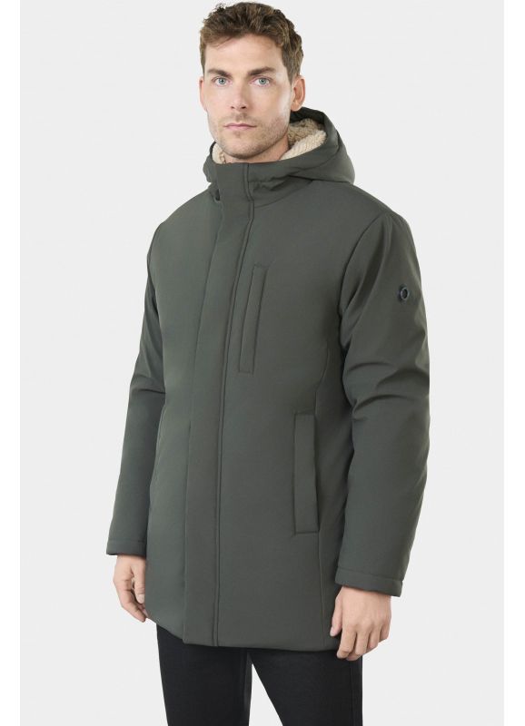 Hooded parka with fake fur Palaper