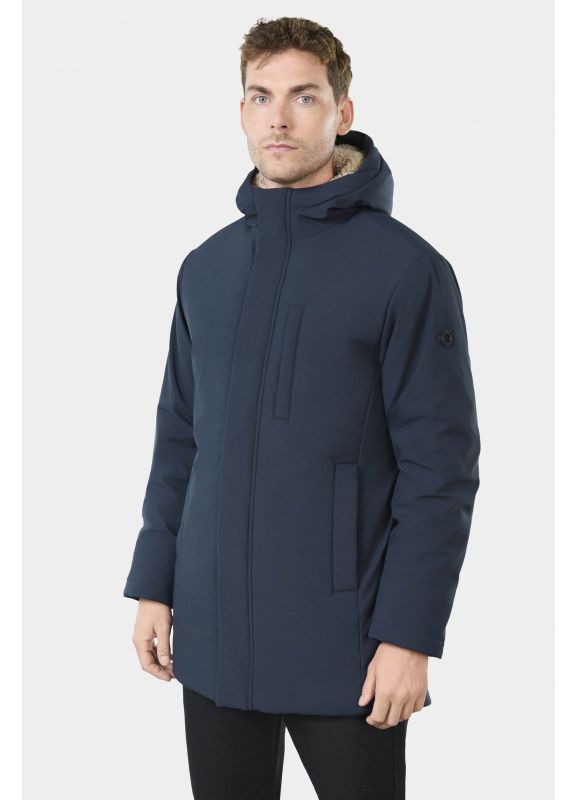 Hooded parka with fake fur Palaper