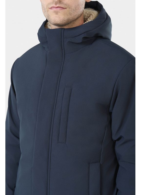 Hooded parka with fake fur Palaper