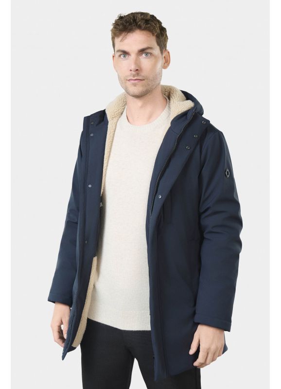 Hooded parka with fake fur Palaper