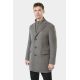 Tailored collar coat with removable bib Murlo