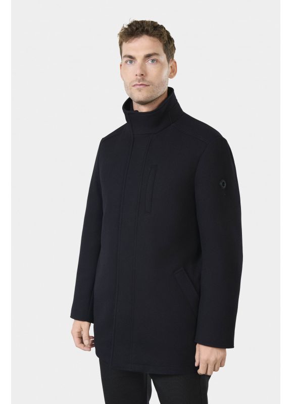 Zip coat with stand-up collar Barka